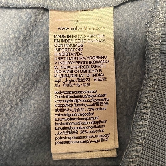 Calvin Klein Men’s Hoodie Blue Medium - Picture 4 of 7